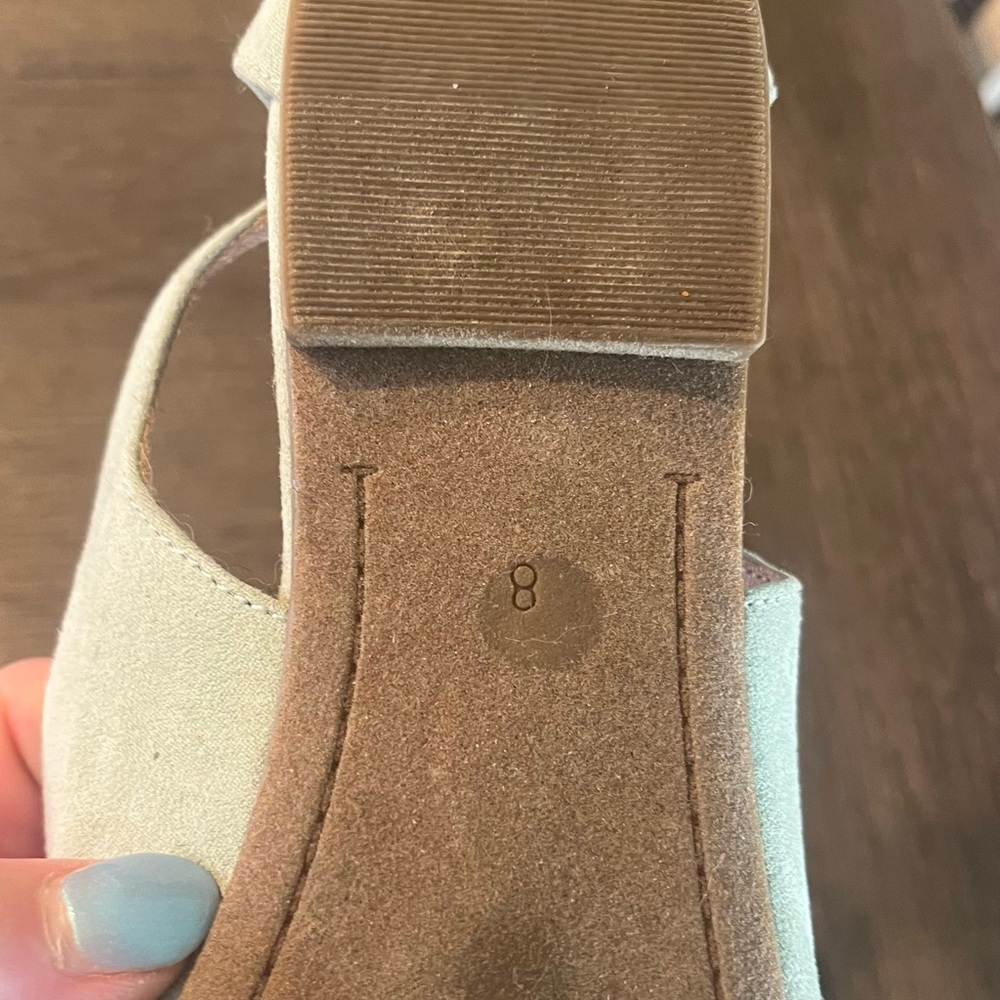 🍀EUC! Old Navy Women's Mint Green Slingback pointy toe Flats Size 8🍀 - Picture 3 of 6